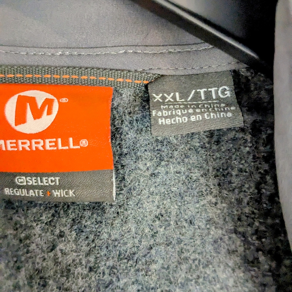 Merrell Gray Lightweight Jacket With Notched Lape… - image 3